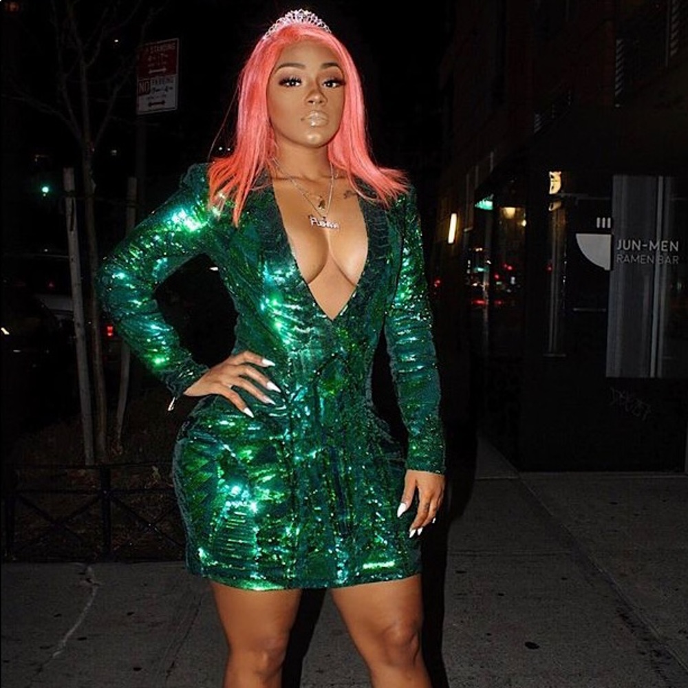 Balmain x H&M Emerald Dress